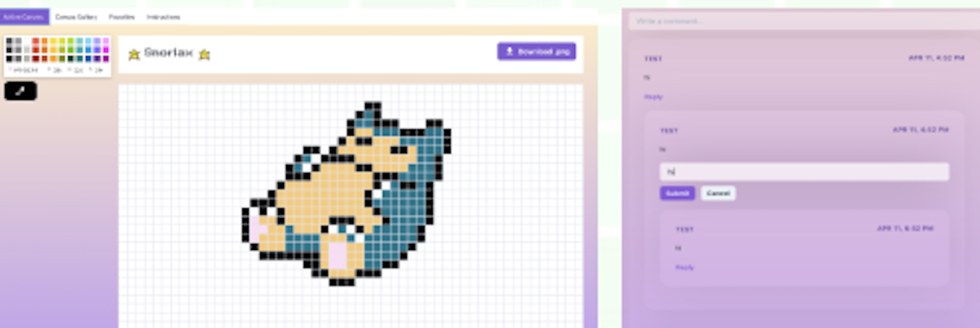 C/Place: Collaborative Pixel-Art Board